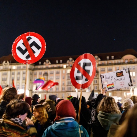 Dresden - Gedenken zum Jahrestag der Bombardierung
