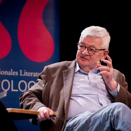 Joschka Fischer auf der Bühne