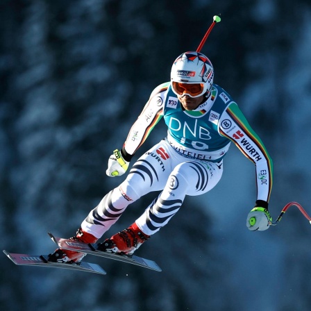 Andreas Sander bei der Abfahrt in Kvitfjell