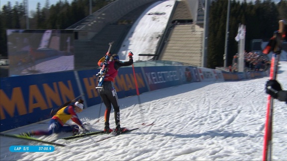 Sportschau Wintersport - Jeanmonnot Stürzt Im Kampf Um Die Große Kristallkugel