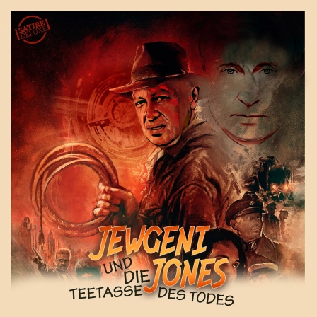 Satirische Bildmontage des Filmplakats zum neuen Indiana Jones Film, mit Jewgeni Prigoschin als Indiana Jones