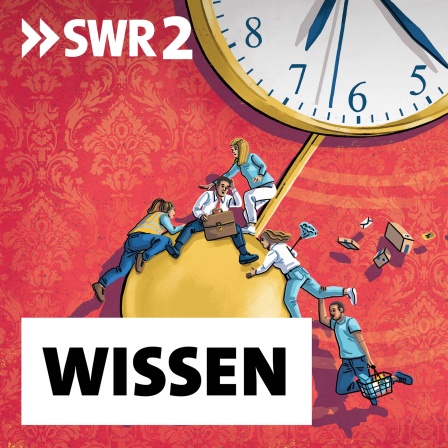 Menschen versuchen, sich am Pendel einer Uhr festzuhalten: Im Stress zu sein ist heutzutage fast Normalzustand. Dauerstress ist jedoch gesundheitsschädlich. Richtig dosiert motiviert er aber und hilft, Herausforderungen zu meistern. Und Coping-Strategien unterstützen, wenn es zu viel wird.