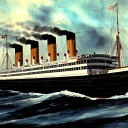 Die Titanic. Ein Gemälde von H. J. Jansen