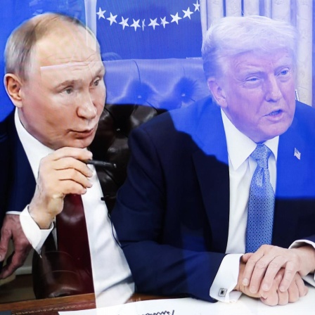 Der russische Präsident Wladimir Putin (l.) und US-Präsident Donald Trump in einer Fotomontage