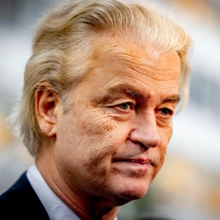 THE HAGUE - Party leader of the Party for Freedom (PVV) Geert Wilders casts his vote for the House of Representatives elections netherlands . robin utrecht