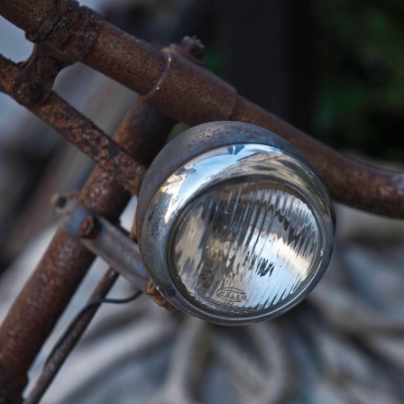 Rostiger Fahrradlenker
