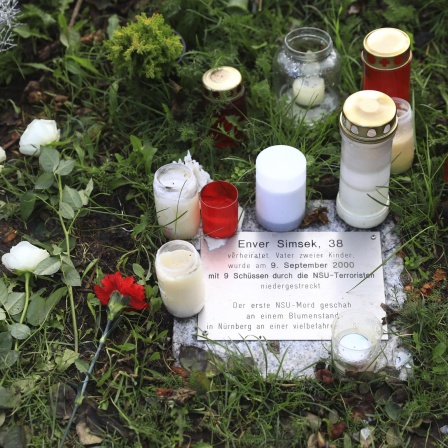 Gedenkstätte von Enver Simsek, dem ersten NSU-Mordopfer