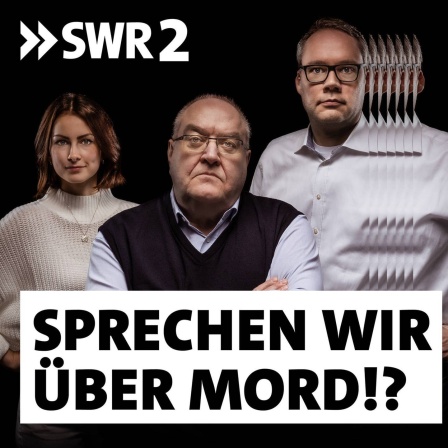 SWR2 True Crime Podcast "Sprechen wir über Mord?!": v.li.: Viktoria Merkulova (SWR2 Moderatorin), Prof. Dr. Thomas Fischer (Vorsitzender Richter am Bundesgerichtshof a. D.) und Holger Schmidt (ARD Terrorismusexperte)