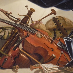 Viola da gamba Gemälde und andere Instrumente