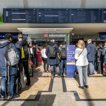 Informations Stand für Reisende