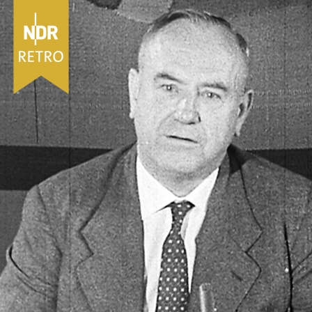 Dermatologe Josef Hämel, Rektor der Universität Jena, August 1958.