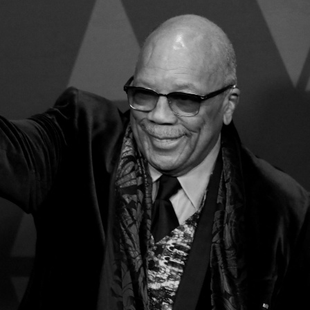 Der amerikanische Musikproduzent Quincy Jones 