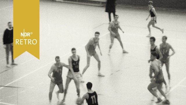 Szene aus einem Basketball-Oberliga-Spiel 1965