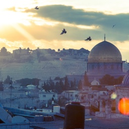 Blick über die Dächer Jerusalems.