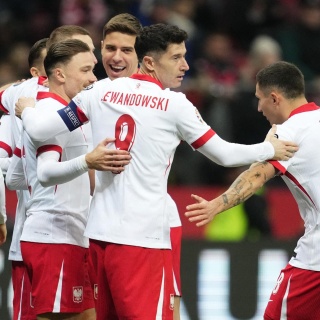 Polnische Spieler bejubeln den Treffer von Piotr Zielinski 
