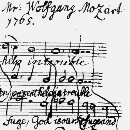 Wolfgang Amadeus Mozart, Notenhandschrift: "God is our refuge"