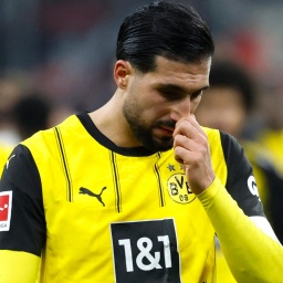 Dortmunds Emre Can zeigt sich enttäuscht nach der Niederlage gegen Frankfurt