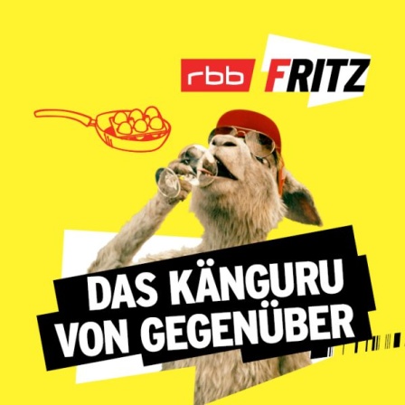 Das Känguru hat eine Bratpfanne mit Eiern vor sich (Grafik: Laura Dickmann | finetype)
