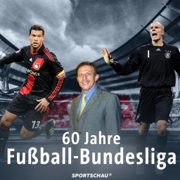 Eine Grafik mit Michael Ballack, Christoph Daum und Robert Enke vor einem Stadion-Hintergund.