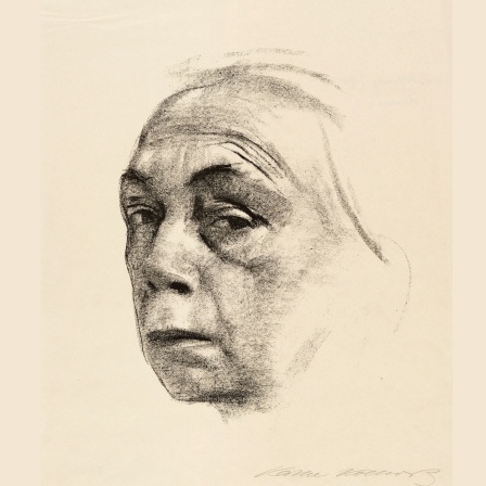 Käthe Kollwitz, Selbstbildnis, 1924