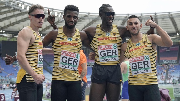 Sportschau - 4x100 M Staffel Männer - Der Deutsche Vorlauf