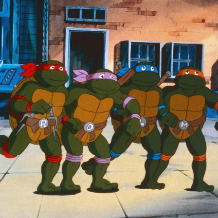 Ein Still aus der Serie &#034;Teenage Mutant Hero Turtles&#034; (ca. 1987)