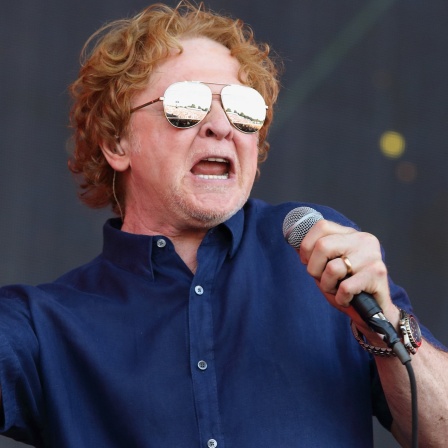 Mick Hucknall von "Simply Red" bei einem Auftritt 2019 in London