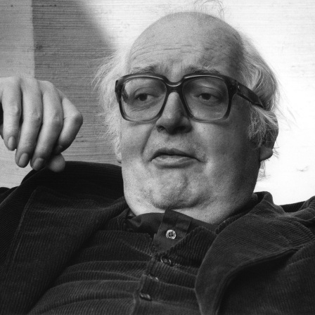 Der schweizer Schriftsteller und Dramatiker Friedrich Dürrenmatt 1980 (Archivbild)