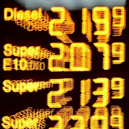Eine Tankstelle in Heidelberg mit hohen Benzinpreisen
