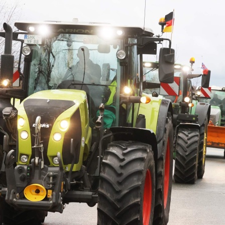 Landwirte in Thüringen protestieren gegen die Agrarpolitik der Bundesregierung.