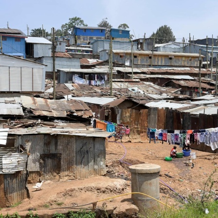 Der Slum Kibera in der kenianischen Hauptstadt Nairobi