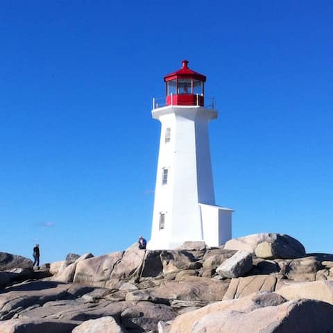 Der Leuchtturm von Peggy's Cove in der kanadischen Provinz Nova Scotia (Foto: Tina Witte)