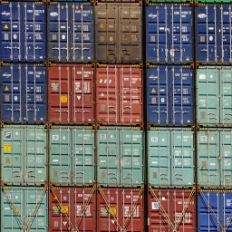 Symbolbild Logistik: Gestapelte Container im Hamburger Hafen.