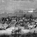 Odessa mit Hafen um 1853