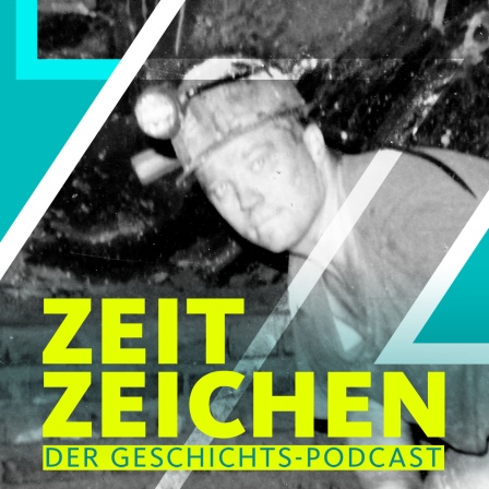 Ein Bergmann bei der Arbeit unter Tage