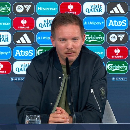 Julian Nagelsmann auf der PK