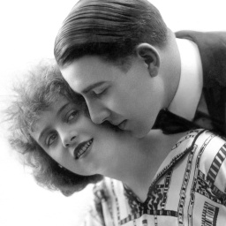 Kuss auf die Wange, 1920er Jahre