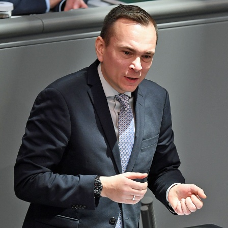 Johannes Arlt (SPD) bei einer Rede im Bundestag.