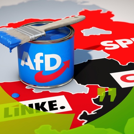 Symbolbild zum Thema Landtagswahlen in Sachsen und Thüringen. AfD mit starken Zugewinnen. | Bild: picture alliance/Zoonar|DesignIt/BR/HR