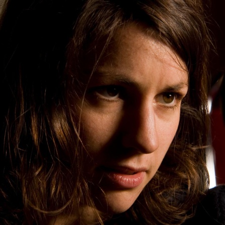 Eva Meckbach bei den Aufnahmen für "Flashback".