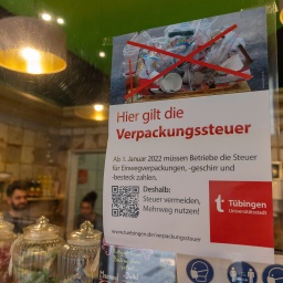 Plakat Verpackungssteuer