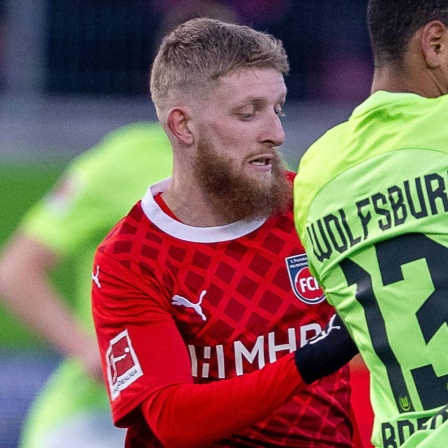 Heidenheims Jan-Niklas Beste in Aktion