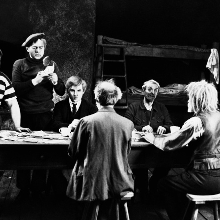 Szene aus Fritz Langs Stummfilm: 'Dr. Mabuse, der Spieler" von 1922
