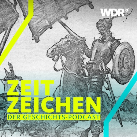 Don Quijote attackiert eine Windmühle (Zeichnung von 1918)