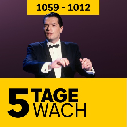 Platz 1059 - 1012 (mit Falco und dem Schriftzug &#034;5 Tage wach&#034;) der kultigsten Radio-Hitparade Deutschlands in der ARD Audiothek