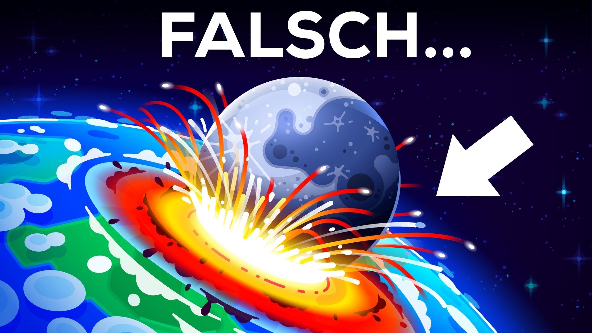 Kurzgesagt: Was passiert, wenn der Mond in die Erde kracht? | ARD Mediathek