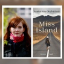 Autorin und Cover des Buches &#034;Miss Island&#034;