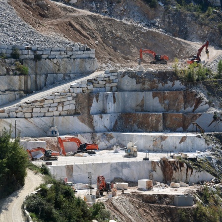 Marmorabbau bei Carrara