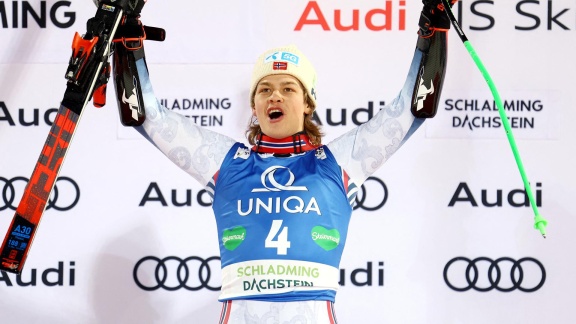 Sportschau Wintersport - Norweger Steen Olsen Gewinnt Nacht-riesenslalom