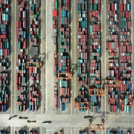 Der vollautomatisierte Containerhafen im chinesischen Qinzhou
